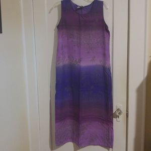 Vintage 90's Dressing Clio purple ombre maxi dress size medium